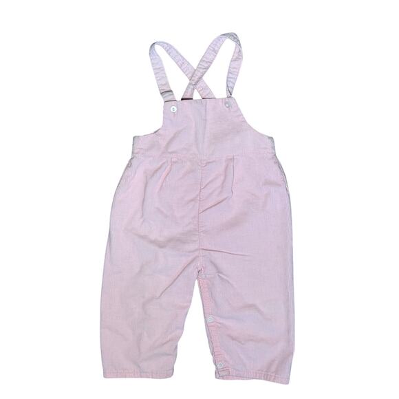 Vintage Wonderalls Corduroy Overall Outfit Set Toddler Girls XL 25-28 lbs Pink - Picture 7 of 10